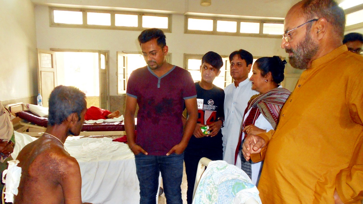 PPS team greeting the patient at Ojaha